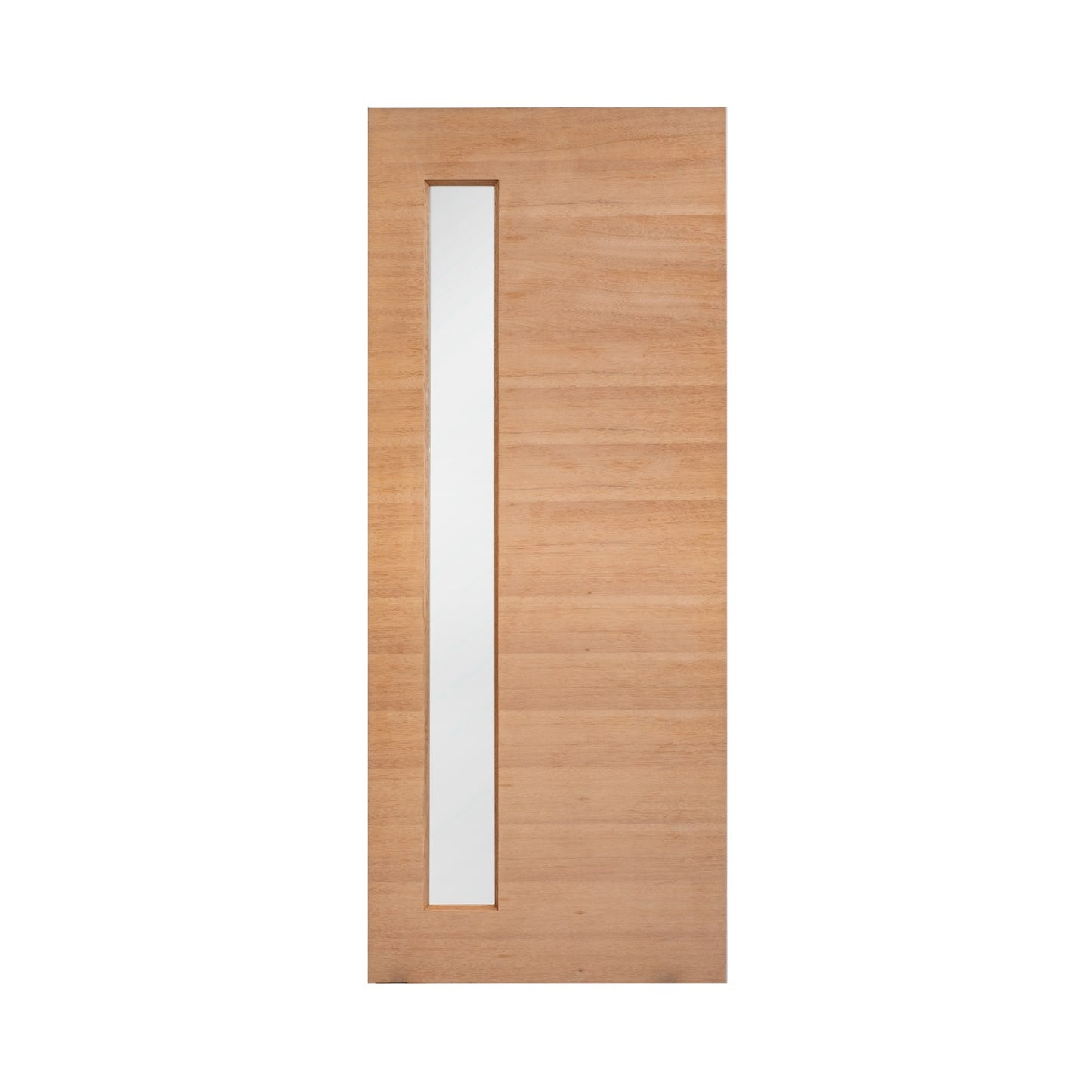 1 Vertical Lite Frosted/ Clear Glass Meranti Entrance Door 2040x870x40mm