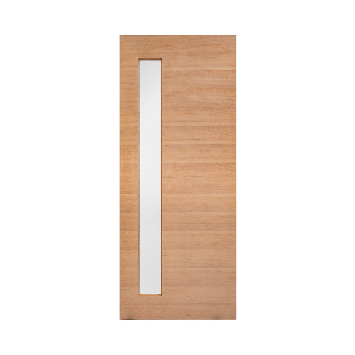 1 Vertical Lite Frosted/ Clear Glass Meranti Entrance Door 2040x870x40mm