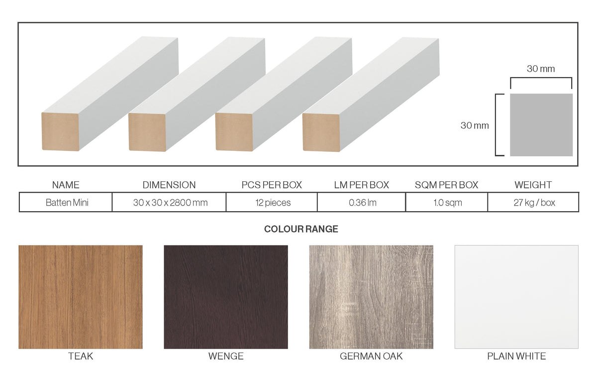 SerFloor Batten Mini Indoor Cladding
